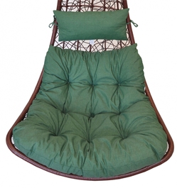 Polstr na závěsnou houpačku Margarita - látka tmavě zelený melír