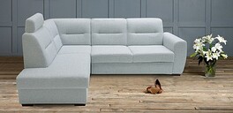 Sedací souprava RADANA LUX DM-ROH-2R-B+ZÁHLAVNÍK