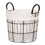 OV4134-V - Koš kovový, s látkou.