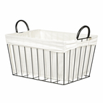 OV4130-V - Koš kovový, s látkou.