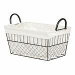 OV4133-V - Koš kovový, s látkou.