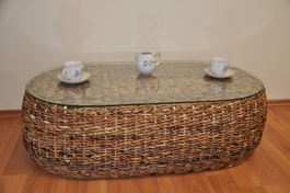 Stolek Baverly banánový list