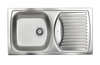 Nerezový dřez BASIC 150 vestavný, reversibilní