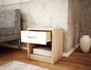 Noční stolek MARK 026 dub sonoma/bílá