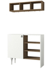 Komoda s regálem KALVINA bílá