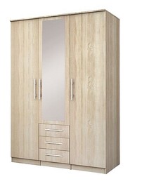 Skříň ROMA LUX 3 šatní, 150cm