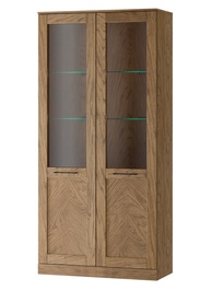 Vitrína MIRI 12 2D dub rustikální