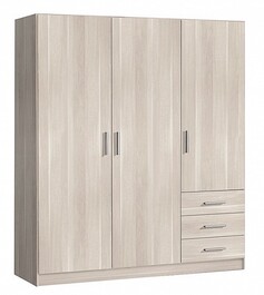 Skříň NEPTUN (M) 3D šatní, 144cm