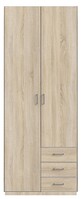 Skříň NEPTUN (M) 2D šatní, 100cm