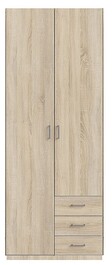 Skříň NEPTUN (M) 2D šatní, 100cm