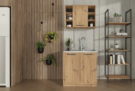 Kuchyně BRUZ 80 cm, barva dub artisan