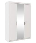 Šatní skříň ELINA 3D bílá/zrcadlo