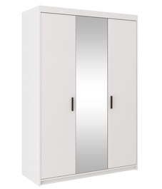 Šatní skříň ELINA 3D bílá/zrcadlo