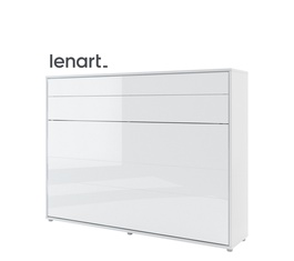 Výklopná široká postel 140 REBECCA bílá lesk/bílá mat