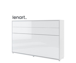 Výklopná široká postel 120 REBECCA bílá lesk/bílá mat