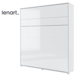 Výklopná vysoká postel 180 REBECCA bílá lesk/bílá mat