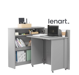 Rozkládací psací stůl pravý REBECCA šedá