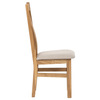 C-2100 CRM2 - Židle jídelní, béžová látka, masiv dub