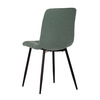 CT-281 GRN2 - Židle jídelní, zelená látka, černé kovové nohy