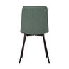 CT-281 GRN2 - Židle jídelní, zelená látka, černé kovové nohy