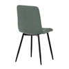 CT-281 GRN2 - Židle jídelní, zelená látka, černé kovové nohy