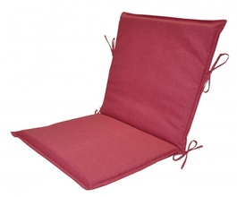 Polstr na zahradní křeslo UNI s nízkým opěradlem - látka malinový melír
