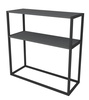 Konzolový stolek CHARLES antracit/černá