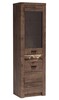 Vitrína INDIANAPOLIS I-4 jasan tmavý
