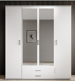 Skříň KARL 4D2Z šatní, 159cm