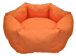 Pelíšek AXIN šestihran - oranžový melír