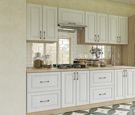 Kuchyňská linka 240 MIRA 1 dub arktický/dub sonoma