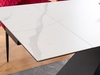 Jídelní stůl rozkládací WESTIN III Ceramic bílý mramor/černý mat