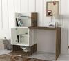 Pracovní stůl s komodou BAKER ořech/bílá
