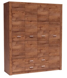 Šatní skříň 4-dveř. INDIANAPOLIS I-18 jasan světlý