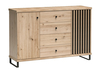 Komoda 2D4S BARBUS dub artisan/černá