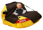 Sedací pytel 189x140 duo brown - yellow
