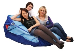 Sedací pytel 189x140 duo dark blue - cyan