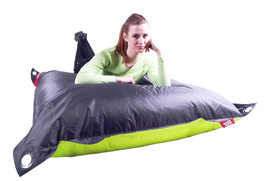 Sedací pytel 189x140 duo limet - dark gray