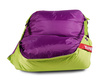 Sedací pytel 189x140 duo limet - purple