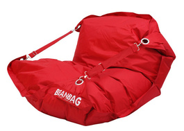 Sedací pytel 189x140 comfort s popruhy scarlet rose