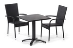 Jídelní set REUS antracit + 2x židle MADRID antracit