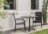 Jídelní set REUS antracit + 2x židle MADRID antracit
