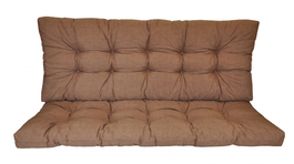 Polstr na zahradní houpačku 120 cm - látka hnědý melír