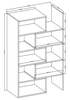 Rozkládací regál MOVE II artisan