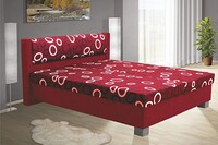 Postel NIKOL 140cm, s matrací, s roštem a s úložným prostorem