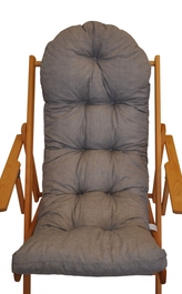 Polstr na polohovací lehátko látka šedý melír