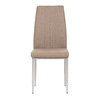 DCL-379 BR2 - Židle jídelní, béžová látka, šedé kovové nohy