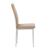 DCL-379 BR2 - Židle jídelní, béžová látka, šedé kovové nohy