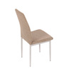 DCL-379 BR2 - Židle jídelní, béžová látka, šedé kovové nohy