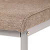 DCL-379 BR2 - Židle jídelní, béžová látka, šedé kovové nohy